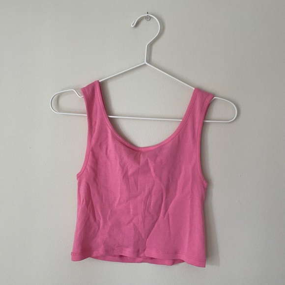 ONLY Pink Crop Tank Top - Picture 2 of 4